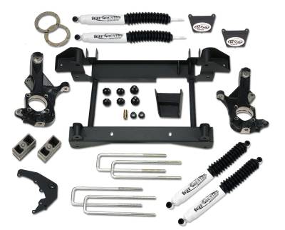 Tuff Country - Tuff Country 14958KN 4" Lift/Kunckles 1Pc Sub-FRAMe Shocks for 01-06 Chevy/GMC