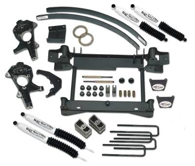 Tuff Country - Tuff Country 14956KN 4" Lift/Kunckles 1Pc Sub-FRAMe Shocks for 06 Chevy/GMC
