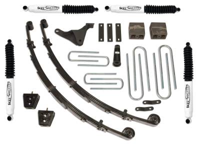 Tuff Country - Tuff Country 24955KN 4" Lift/Front Leaf Spring Shocks 99-04 F250/F350 SD 4WD