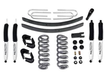 Tuff Country - Tuff Country 24713KN 4" Lift Kit w/Rear Add-A-Leafs Shocks 73-79 Ford F150 4WD