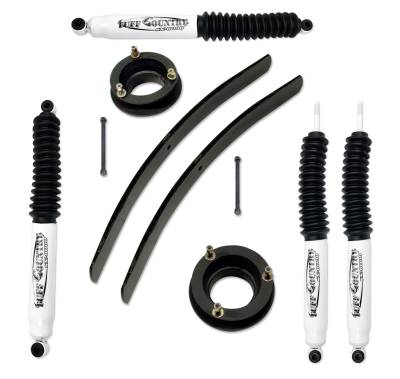 Tuff Country - Tuff Country 32911KN 2" Lift Kit w/Rear Add-A-Leaf/Shocks for 94-01 RAM 1500 4WD