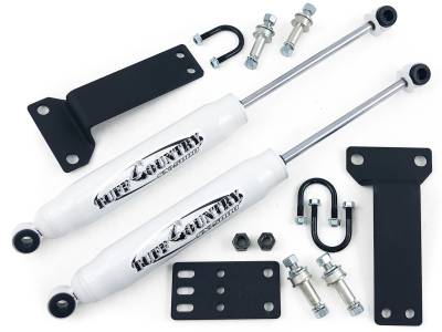 Tuff Country - Tuff Country 66290 Dual Steering Stabilizer for 99-04 Ford F250/F350 4WD