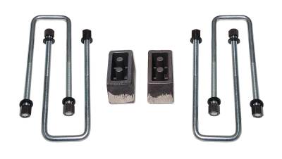 Tuff Country - Tuff Country 97092 3" Rear Block/U-Bolt Kit for 09-25 Ford F150 2WD/4WD