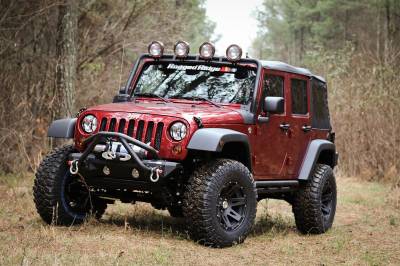 Omix - Omix 11609.30 4Pc Fender Flare Kit for 07-18 Jeep Wrangler JK