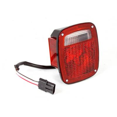 Omix - Omix 12403.47 Left Hand Taillight w/Black Housing for 98-06 Jeep Wrangler TJ