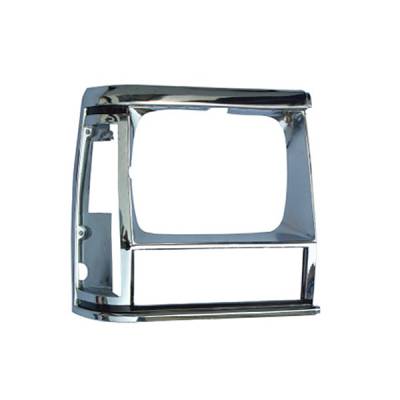 Omix - Omix 12419.12 RH Chrome Headlight Bezel for Jeep Cherokee XJ