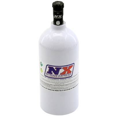 Nitrous Express - Nitrous Express 11025 2.5lb Nitrous Bottle w/Motorcycle Valve