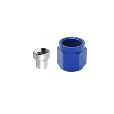 Nitrous Express - Nitrous Express 80090 3AN B-Nut & Sleeve Blue