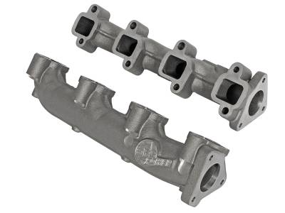 aFe Power - aFe 46-40024 Ductile Iron Ported Exhaust Manifolds for 01-16 Chevy/GMC 6.6L