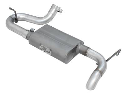 aFe Power - aFe 49-08046 2.5" Axle-Back Alum-Steel Exhaust for 07-18 Wrangler JK 3.6/3.8L