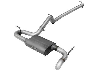 aFe Power - aFe 49-08043 2.5" Cat-Back Aluminized Steel Exhaust for 07-11 Wrangler JK 3.8L
