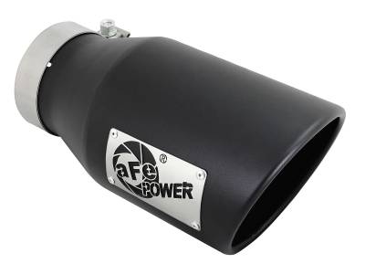 aFe Power - aFe 49T40601-B12 4" SS Exhaust Tip 4" In x 6" Out 12" L Bolt-On Right