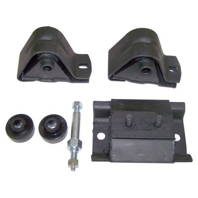 Crown Automotive Jeep Replacement - Crown Automotive 52000074K Engine Mount Kit for 87-90 Jeep Wrangler YJ