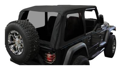 Crown Automotive Jeep Replacement - Crown Automotive BRT10035 Bowless Soft Top for Jeep Wrangler TJ