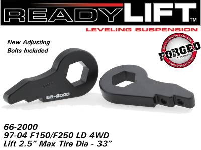 ReadyLift - ReadyLift 66-2000 2.5" Front Leveling Kit Forged Torsion Key for 97-00 Ford F150