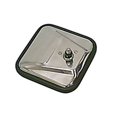 Rugged Ridge - Rugged Ridge 11006.02 CJ-Style Mirror Head Stainless Steel for 55-86 Jeep CJ