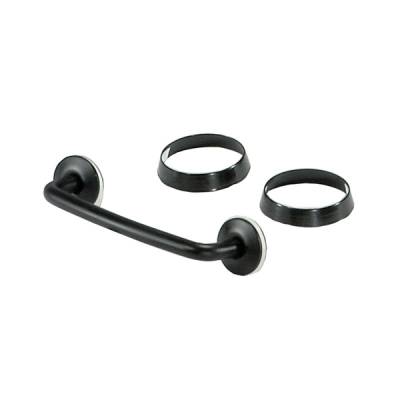 Rugged Ridge - Rugged Ridge 11104.03 Windshield Tie Down Kit Black for 97-06 Jeep Wrangler