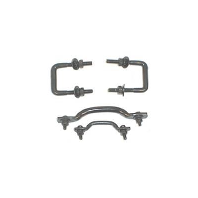 Rugged Ridge - Rugged Ridge 11211.01 Windshield Tie Down Kit Black for 55-95 CJ/Wrangler YJ