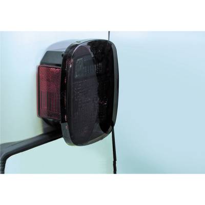 Rugged Ridge - Rugged Ridge 11354.01 Taillight Covers Smoke for 76-06 Jeep CJ5/7/8/Wrangler
