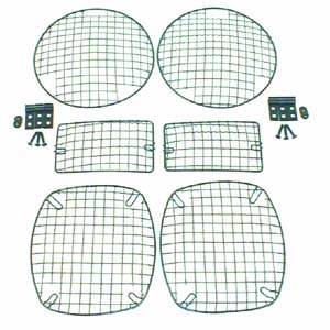 Rugged Ridge - Rugged Ridge 11236.01 Stone Guard Set Black for 97-06 Jeep Wrangler TJ/LJ