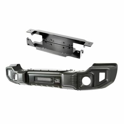 Rugged Ridge - Rugged Ridge 11544.65 Spartacus Front Winch Bumper Black for 07-18 Wrangler JK