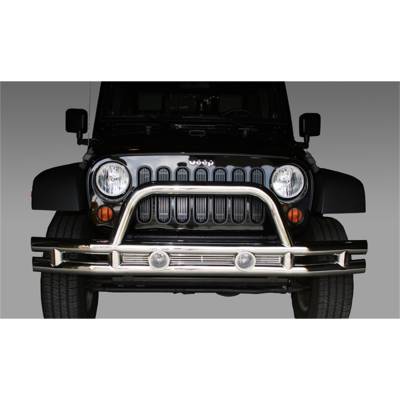 Rugged Ridge - Rugged Ridge 11563.10 Tube Bumper Front 3" Stainless 07-18 Jeep Wrangler JK