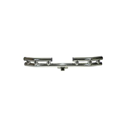 Rugged Ridge - Rugged Ridge 11522.01 3" Rear Tube Bumper Stainless Steel for CJ Wrangler