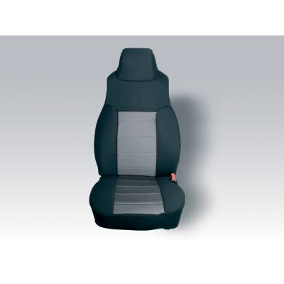 Rugged Ridge - Rugged Ridge 13243.09 Seat Cover Fabric Fronts Pair Gray 03-06 Wrangler
