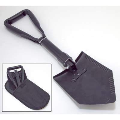 Rugged Ridge - Rugged Ridge 15104.42 Heavy Duty Tri-Fold Recovery Shovel Multi-use for Offroad