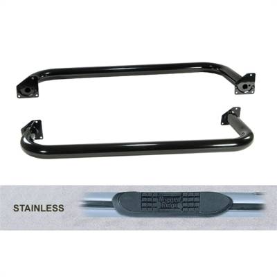 Outland Automotive - Outland 11593.03 3" Round Tube Side Steps Stainless Steel for Wrangler YJ