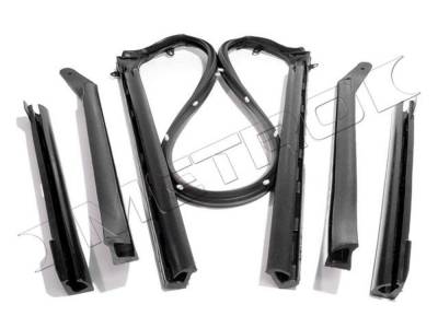 Metro Moulded Parts - Metro Moulded RR 1500 Convertible Top Roof Rail Seal w/Attached Header