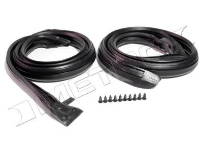 Metro Moulded Parts - Metro Moulded RR 4005 Hard Top Moulding Roof Rail Seal w/Swing Out Quarter