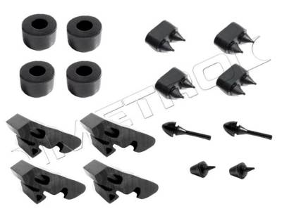 Metro Moulded Parts - Metro Moulded SBK 205 Snap In Hood Stop Bumper Kit