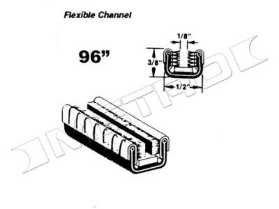 Metro Moulded Parts - Metro Moulded WC 12-96 Door Window Sweeper Seal