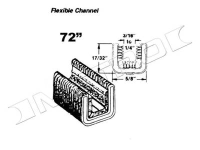 Metro Moulded Parts - Metro Moulded WC 26-72 Door Window Sweeper Seal