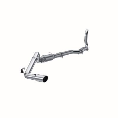 MBRP Exhaust - MBRP S6150AL AL 4" Turbo Back Single Side Exit w/Muffler for 88-93 RAM 2500/3500