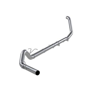 MBRP Exhaust - MBRP S6200SLM T409 4" Turbo Back Single Side Exit w/o Muffler 99-03 F250/F350