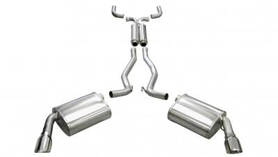 Corsa Performance - Corsa 14952 2.5" Dual Rear Exit Cat-Back w/XO-Pipe & 4" Tips Chevy Camaro SS