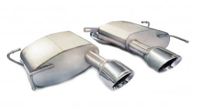 Corsa Performance - Corsa 14942 Dual Rear Axle-Back w/4.5" Tips for Cadillac CTS-V Coupe 6.2L