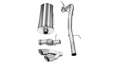 Corsa Performance - Corsa 14878 Single Side Exit Cat-Back w/4" Side Swept Tips for Cadillac/Escalade