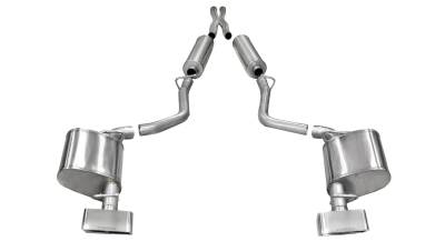 Corsa Performance - Corsa 14529 2.5" Cat-Back Exhaust w/GTX2 Tips for 11-14 Challenger RT 5.7L