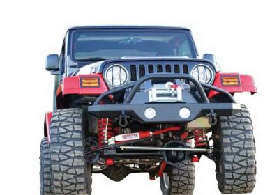 Rampage - Rampage 78510 Front Recovery Bumper w/Stinger for 87-06 Jeep Wrangler YJ/TJ
