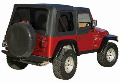 Rampage - Rampage 912835 Factory Replacement Soft Top Black Diamond for 97-06 Wrangler TJ
