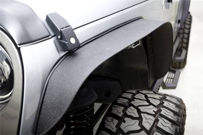 Rampage - Rampage 867981 Fender Trail Flares Black for 07-18 Jeep Wrangler JK