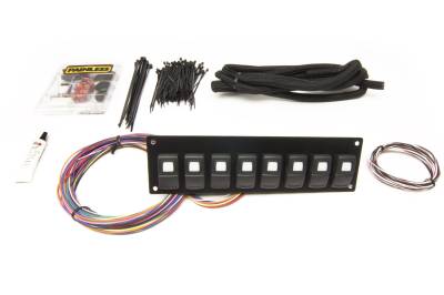 Painless Wiring - Painless Wiring 58101 Track Rocker 8-Switch Panel