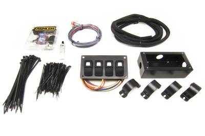 Painless Wiring - Painless Wiring 58108 Track Rocker 4-Switch Panel
