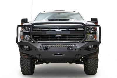 Fab Fours - Fab Fours CH15-X2750-1 Matrix Front Bumper for 15-19 Chevy 2500/3500