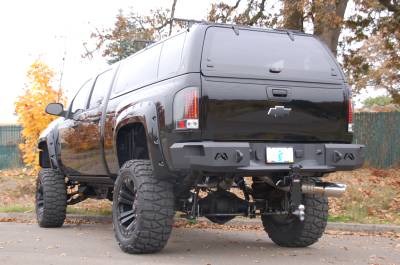 Fab Fours - Fab Fours CH08-W1450-1 Heavy Duty Rear Bumper for 07-10 Silverado/Sierra 2500HD
