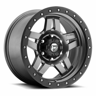 Fuel 1PC - Fuel Off Road D558 ANZA 15x10 5x4.5 -43mm Matte Gunmetal/Black D55815006537