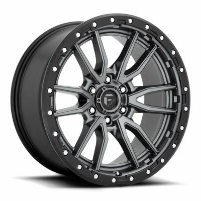 Fuel 1PC - Fuel Off Road D680 REBEL 22x12 8x6.5 -44mm Matte Gunmetal/Black D68022208247